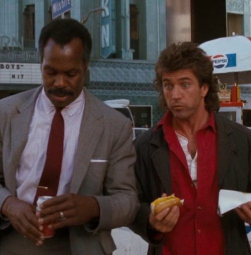 Mel Gibson and Danny Glover on "Lethal Weapon" | Image: Pinterest