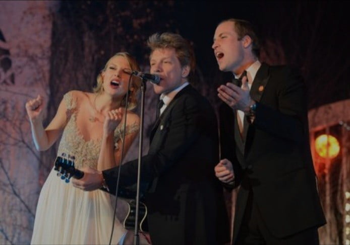 Prince William does karaoke with Taylor Swift and Bon Jovi | Image: Pinterest
