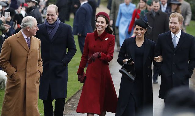 The royals returning from the Christmas service | Image: Pinterest