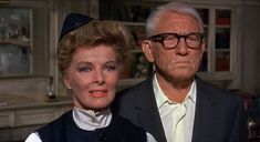 Katharine Hepburn and Spencer Tracy on "Guess Who's Coming To Dinner" | Image: Pinterest