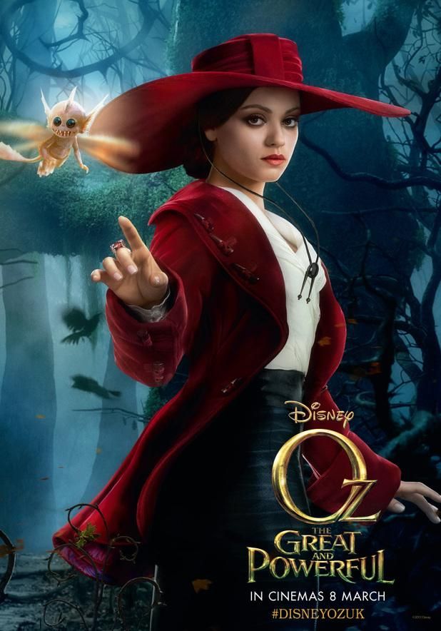 Mila Kunis as the Wicked Witxh of the West on "Oz the Great and Powerful" |
Image: Pinterest
