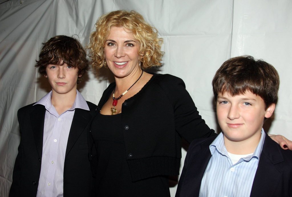 Liam Neeson Wife Natasha with their two sons Michael.and Daniel Neeson | Image: Pinterest