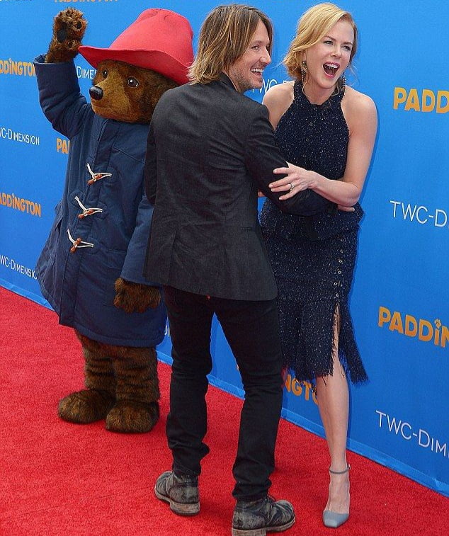 Nicole Urban and her husband at the premiere of Paddington | Image: Pinterest