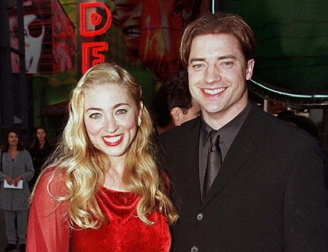 Brendan Fraser and ex wife Afton Smith | Image: Pinterest