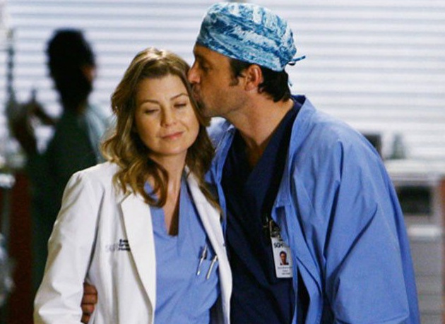  Meredith Grey and Derek Shepherd on Grey's Anatomy | Image: Pinterest