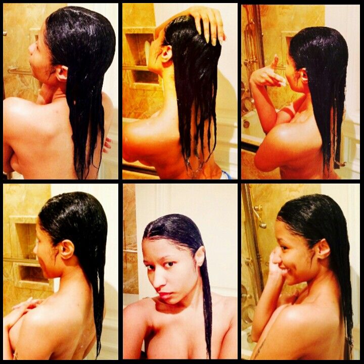 Bathroom selfie of Nicki Minaj | Image: Pinterest