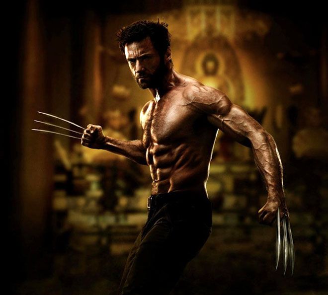 Hugh Jackman shirtless as Wolverine | Image: Pinterest
