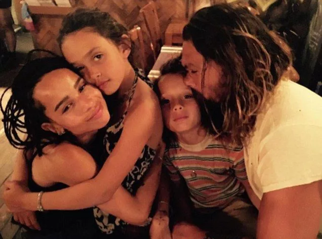 Jason Momoa, his former wife Lisa Bonet and their two kids | Image: Jason Momoa/Instagram