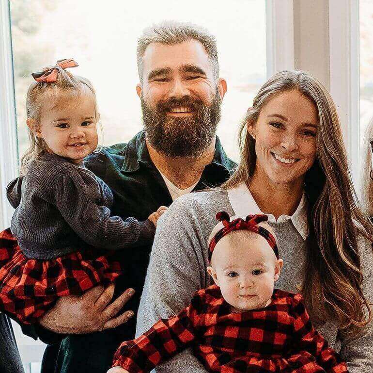 Jason Kelce and his family