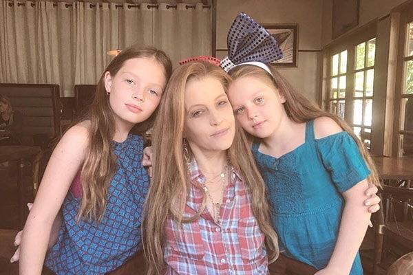 Finley and Harper with Lisa Marie Presley