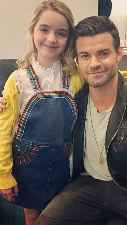 Daniel Gillies and his daughter Charlotte Easton Gillies 