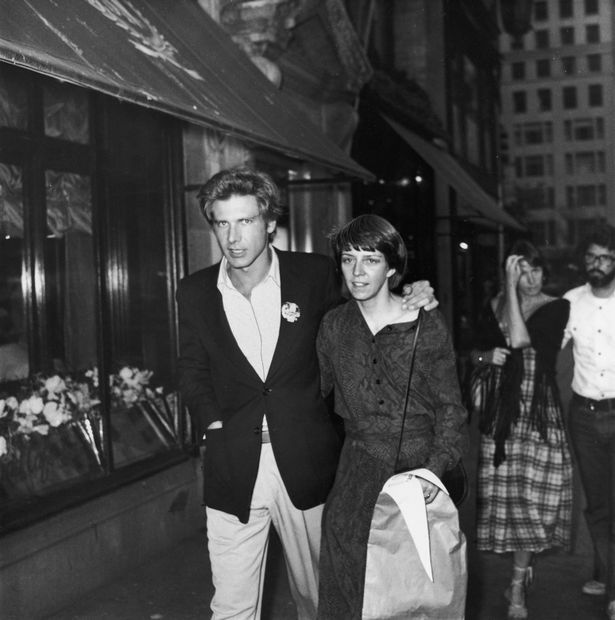 Harrison Ford and Mary Marquardt on the streets of New York  
