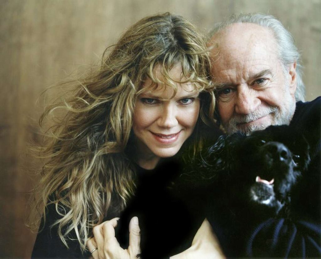 Sally Wade with George Carlin 