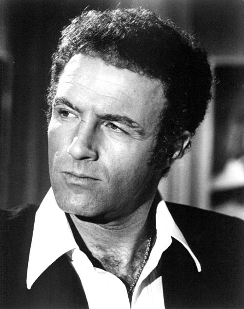 A black and white image of James Caan 