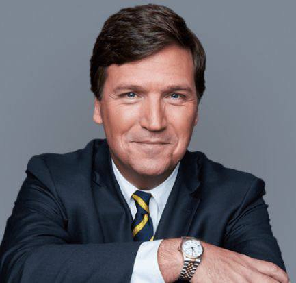 A picture of Hopie Carlson's father, Tucker Carlson. 