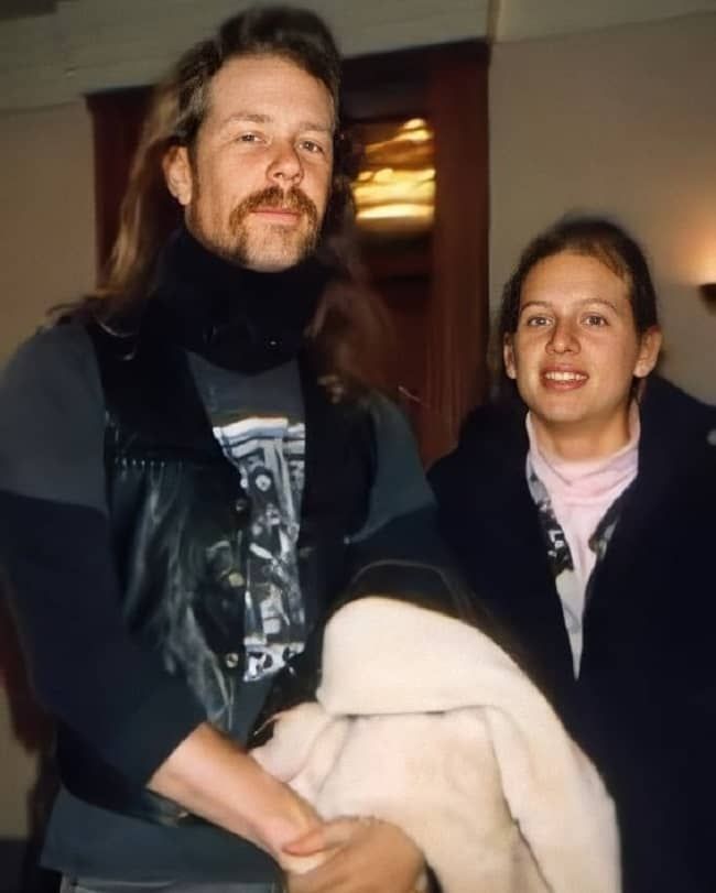 Francesca Hetfield with James Hetfield 