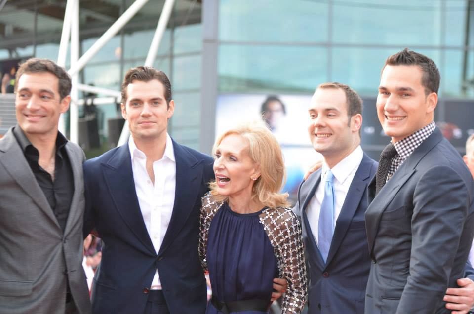 The Cavill brothers with their mom 