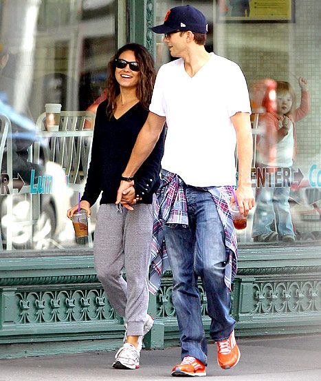 Mila Kunis with Ashton Kutcher 