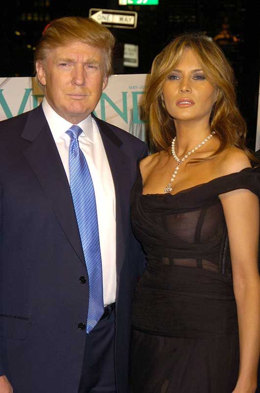 Melania Trump with Donald Trump