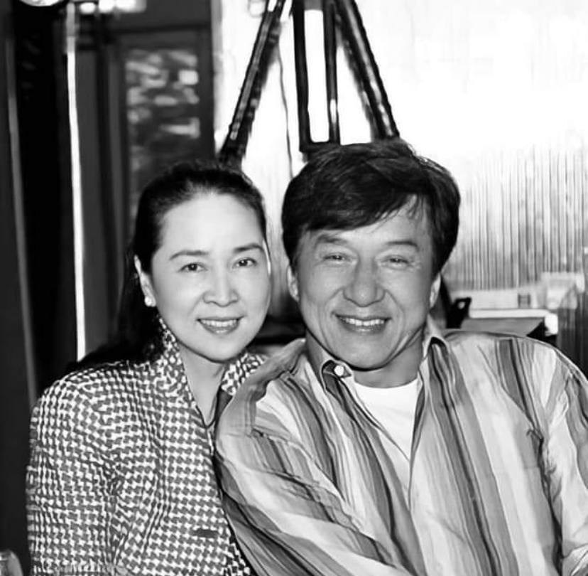 A picture of Joan Lin and Jackie Chan