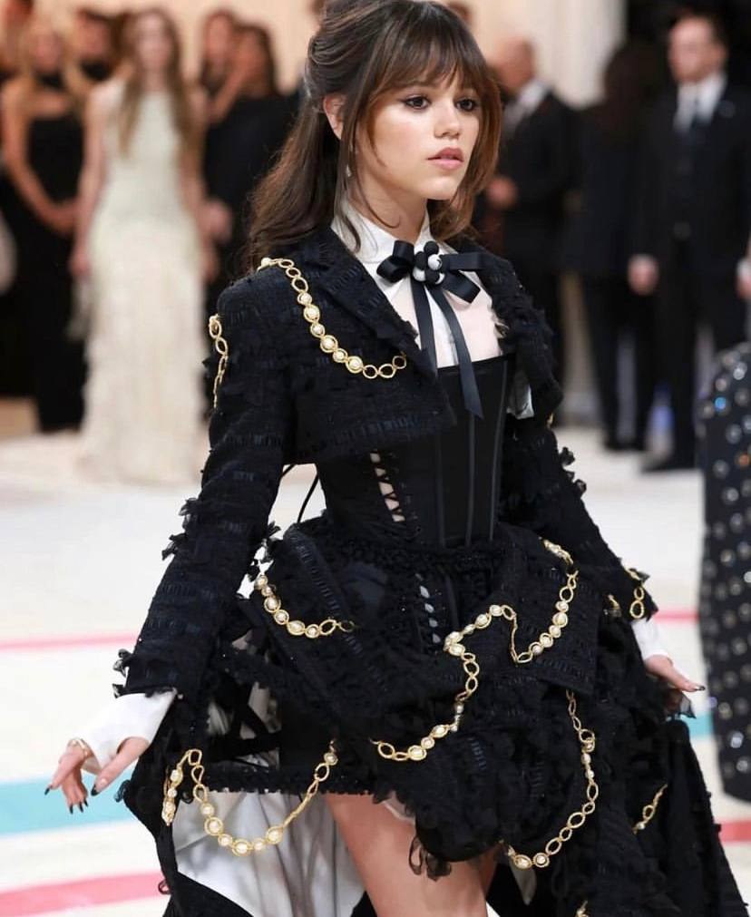 A picture of Jenna Ortega at the 2023 Met Gala