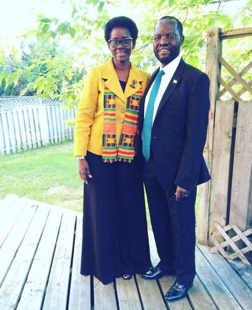 A picture of Dorothy Nyong'o and her husband