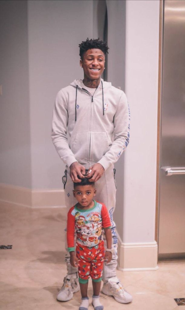 A picture of Kayden Gaulden and his father.