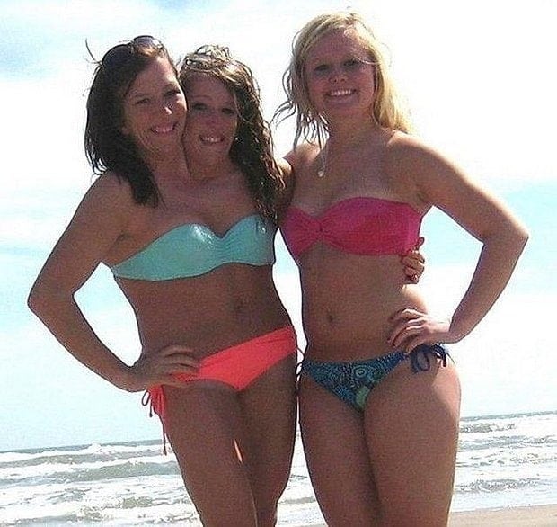 Abby and Brittany at the beach
