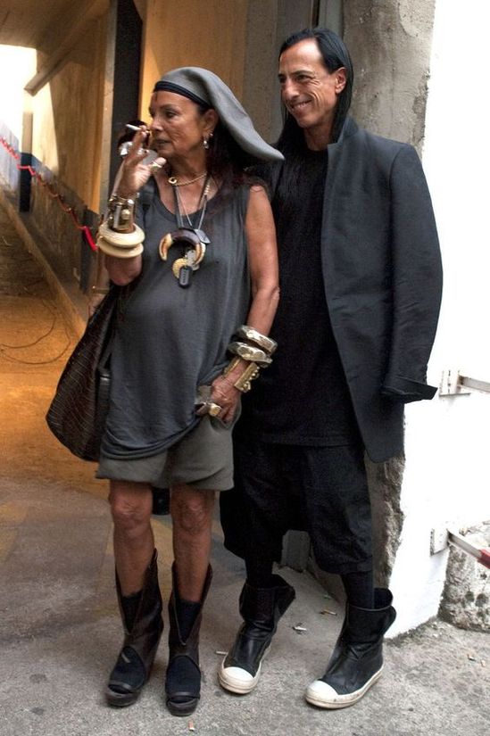Rick Owens with Michele Lamy 