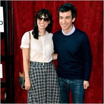 Nathan Fielder with his former wife 