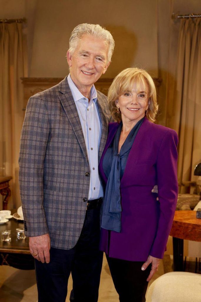 A picture of Patrick Duffy and his new partner.