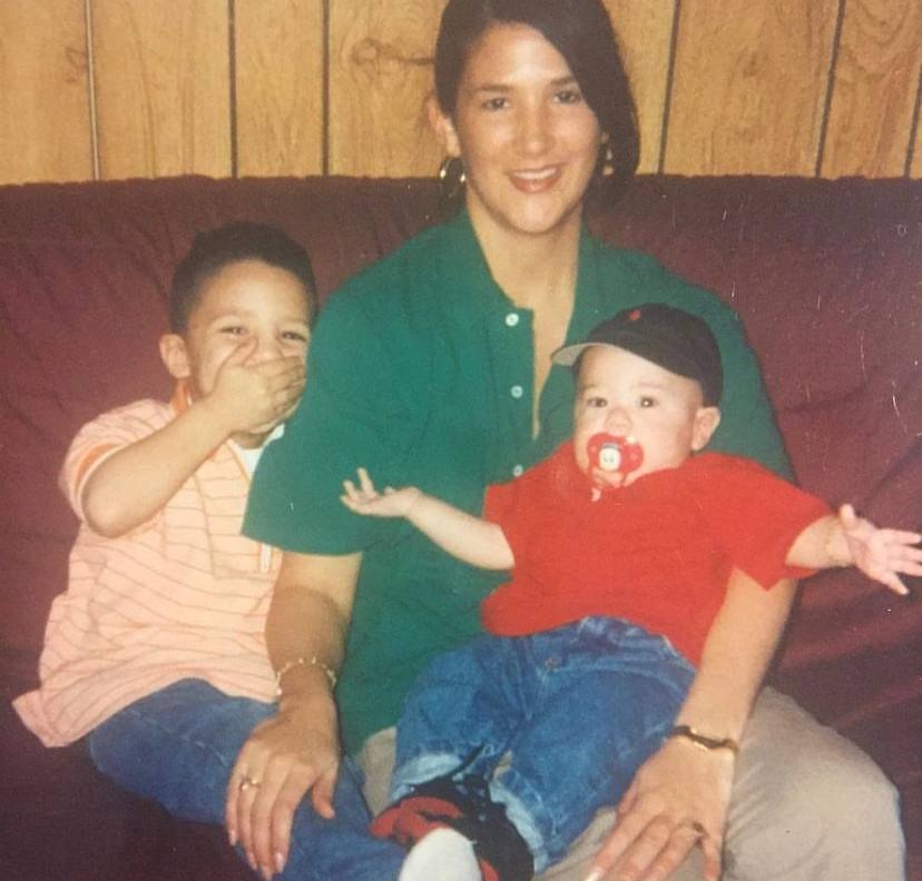 A throwback picture of Veronica Gutierrez and her sons.