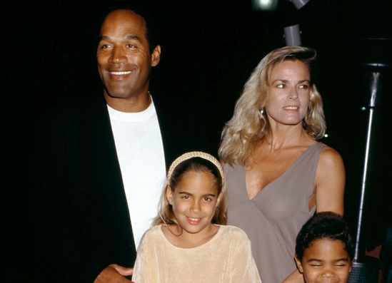 O.J. Simpson with his family
