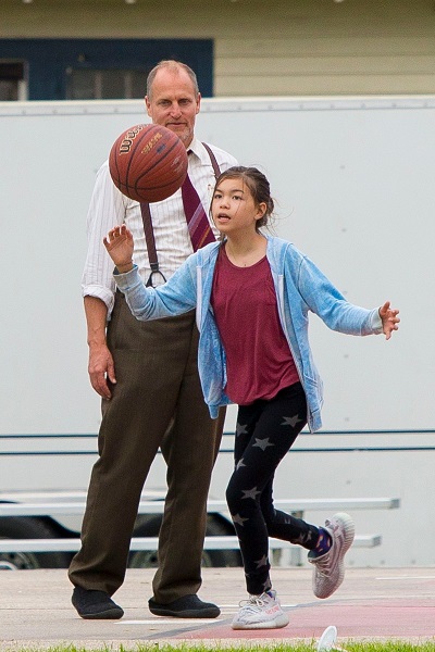 Woody Harrelson with his daughter Deni 