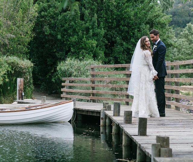 Tom and Meaghan at Their Wedding