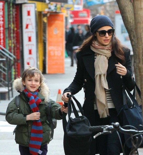 Henry Aronofsky on a stroll with his mom 