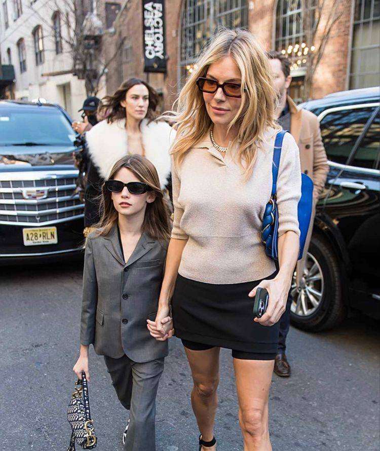 A picture of Marlowe Ottoline Layng Sturridge and her mom.