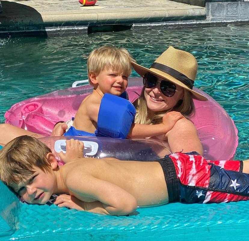 A picture of Lexi Murphy and her sons.