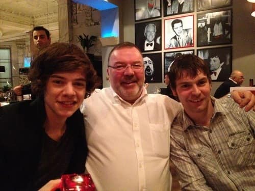 Harry Styles, Their Father Robin, and Mike Twist