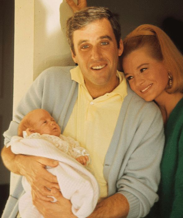 Burt Bacharach with Angie Dickinson and their child (