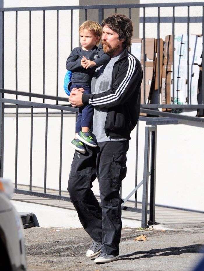 Joseph Bale with his dad 