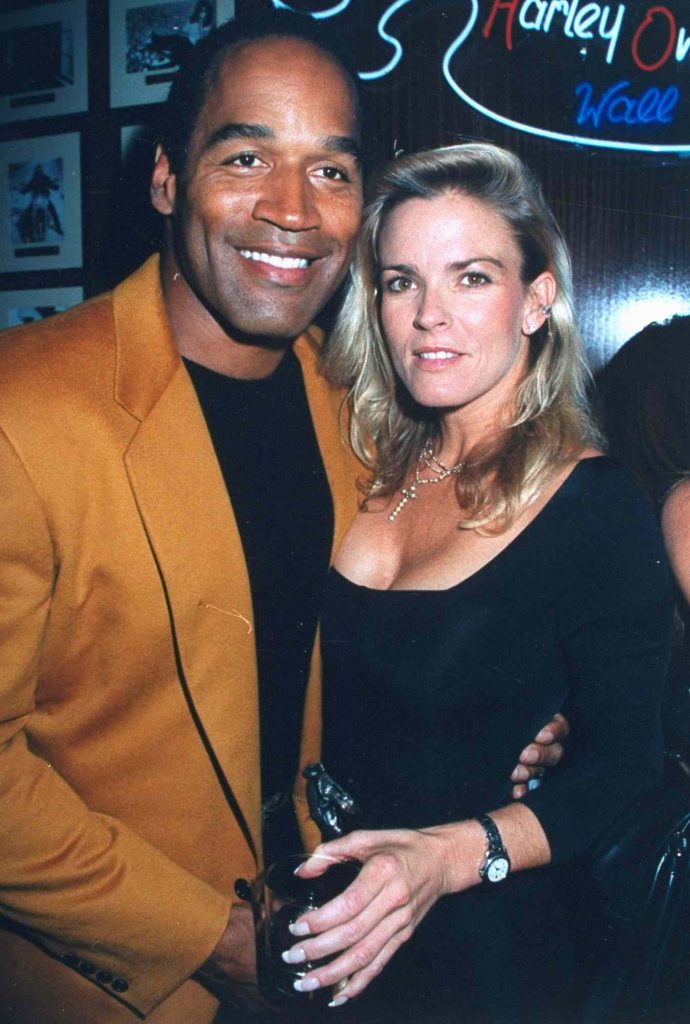 Nicole Brown with O.J. Simpson 