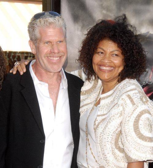 A picture of Opal Stone Perlman and Ron Perlman.