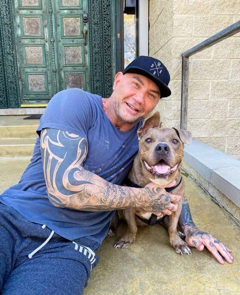 A picture of Angie Bautista's ex-husband, Dave Bautista.
