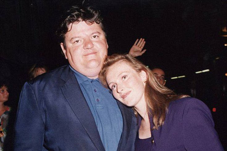 A picture of Rhona Gemmell and Robbie Coltrane.