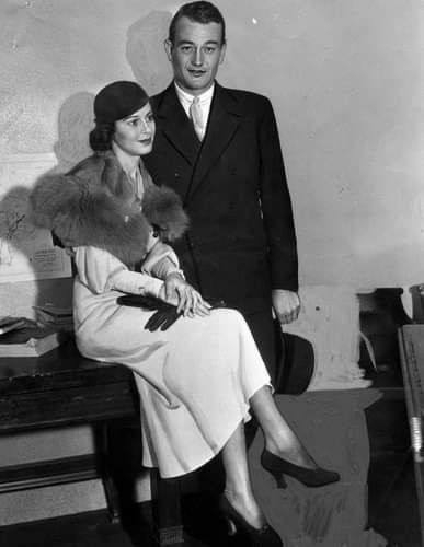 A picture of Josephine Wayne and her ex-husband.