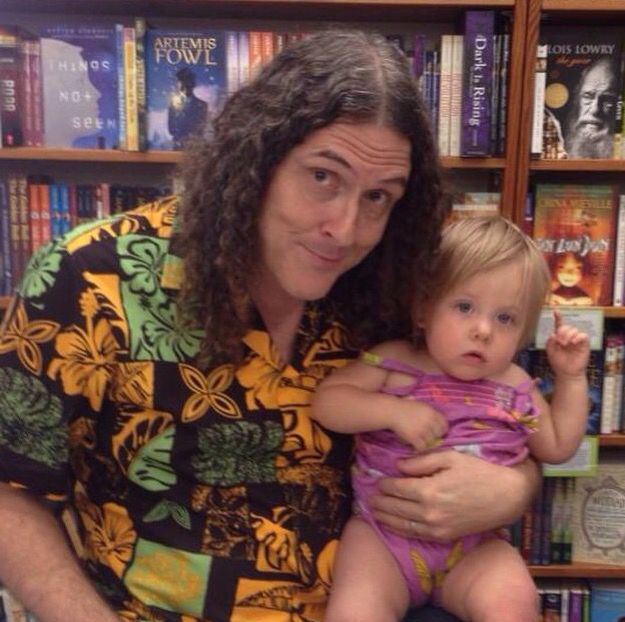 Weird Al with his daughter Nina 