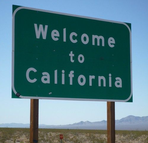A California Sign