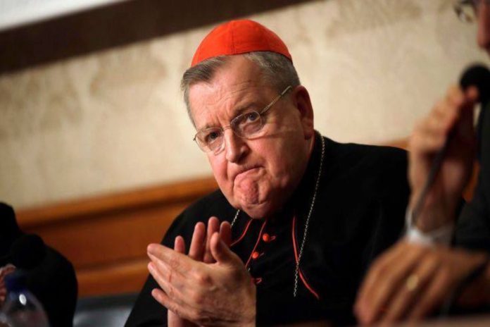 A picture of Cardinal Raymond Burke