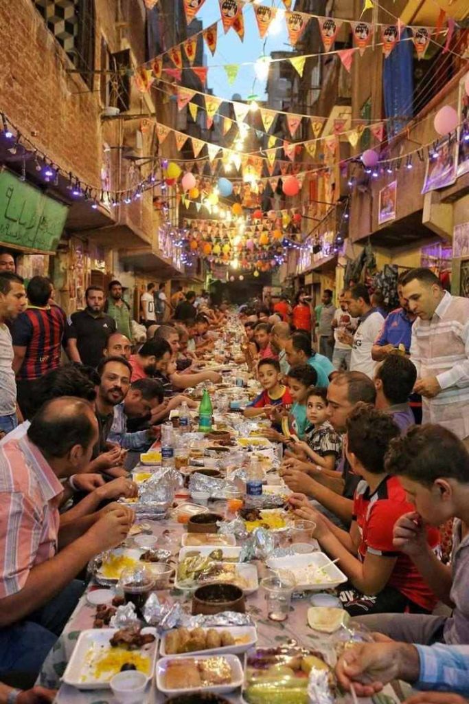 A picture of an Egyptian festival